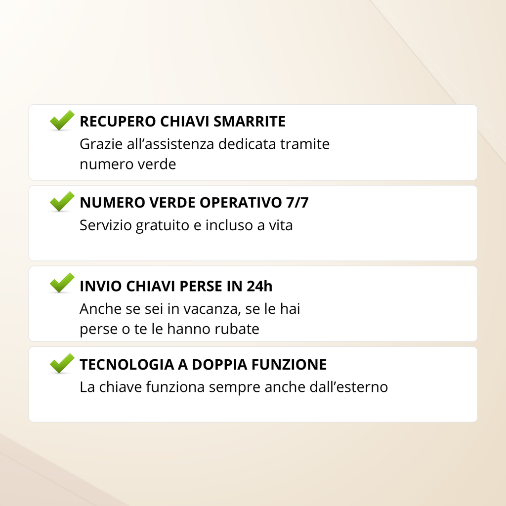 Kit Salva Chiavi – Ecosistema completo
